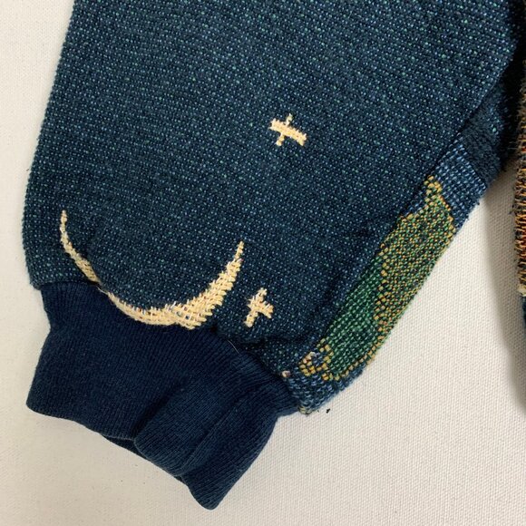 Sugar Street Weavers Pumpkins Cats Halloween Sweater One Size Made in USA - Picture 4 of 16